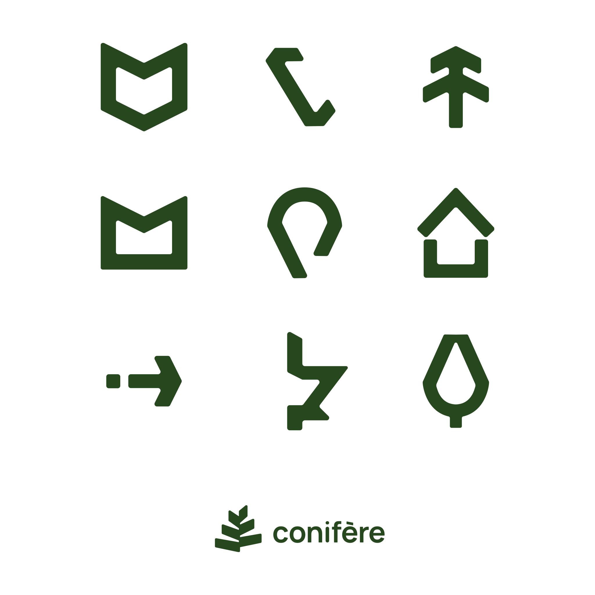 Pictogrammes Conifère